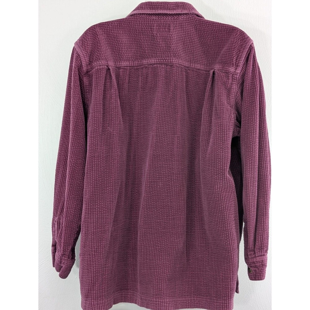 LL BEAN Large Wide Wale Courdoroy Shirt/Shackets (2) Fall Favorite Identical - Picture 6 of 13